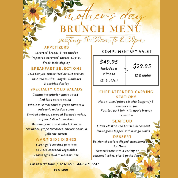 gold canyon mothers day brunch email